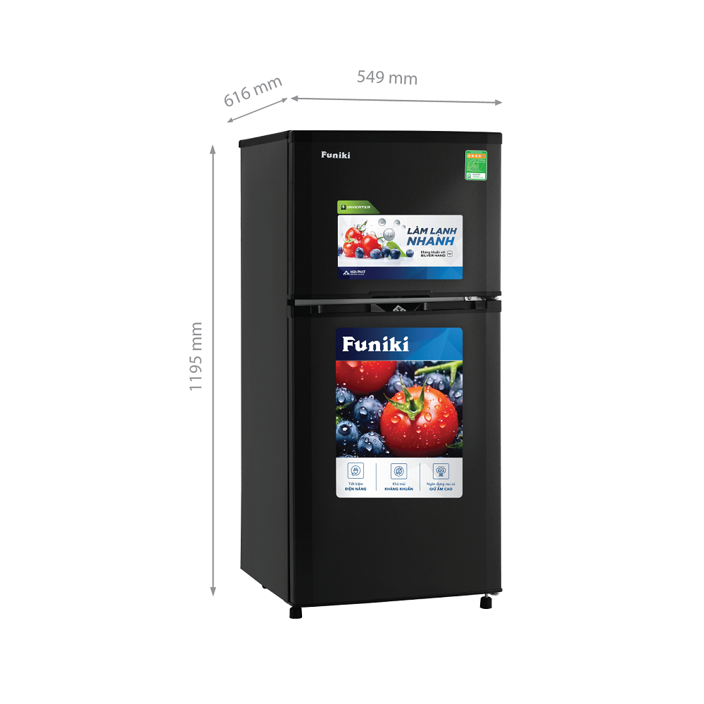 Tủ lạnh Inverter 159L Funiki HR-T8159TDG