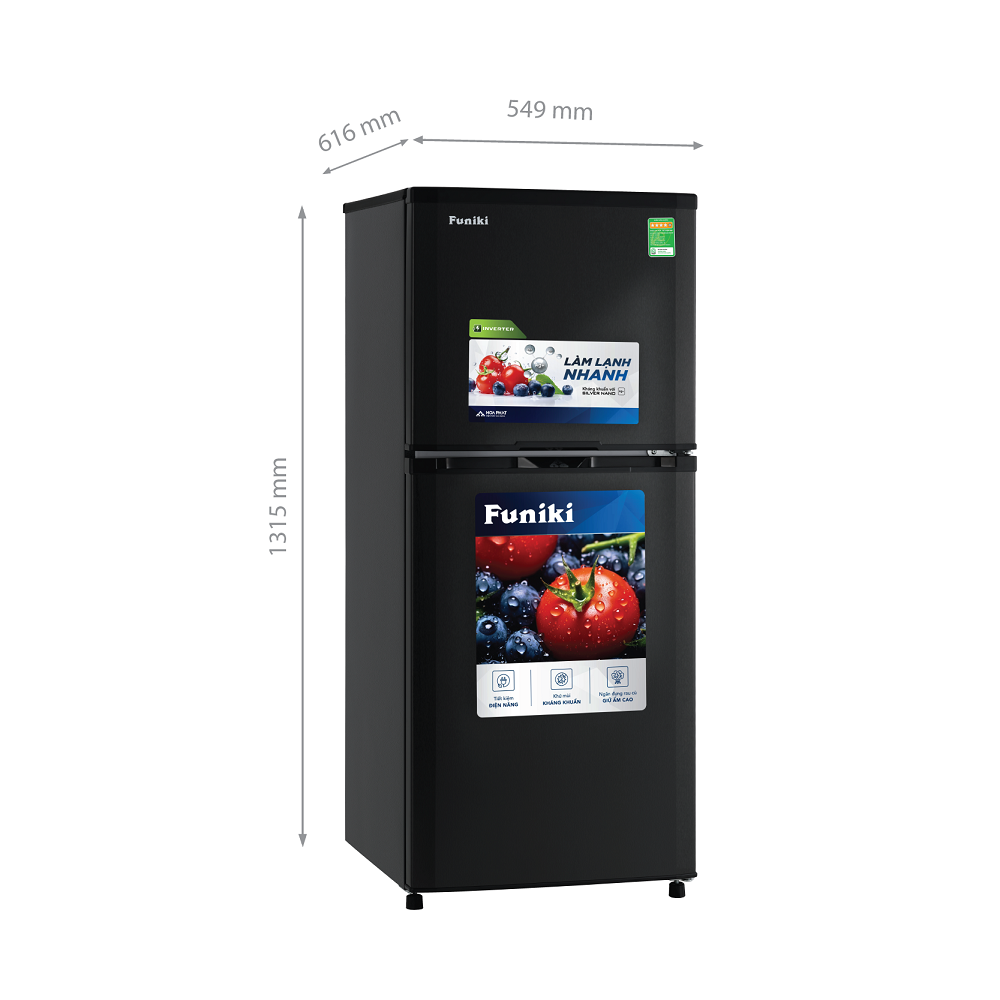 Tủ lạnh Inverter 185L Funiki  HR-T8185TDG